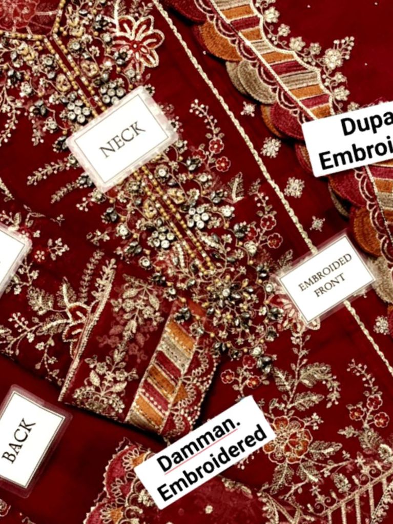 Ikhwan Unstitched – Most Hit Design | Semi Pure Chiffon 3-Piece Suit | Heavy Embroidered Sequins | November Drop 2 – Winter 2025