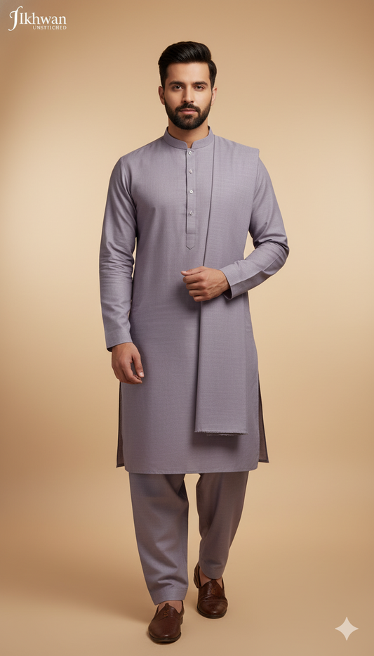 Ikhwan Wash N Wear Collection – Premium Quality Fabric | Light Purple Color