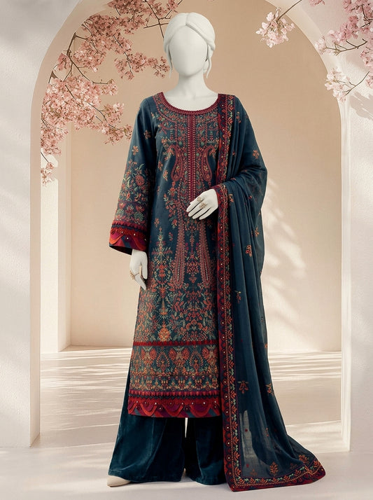 Summer Lawn Collection 2026 | Premium Embroidered 3-Piece Lawn Suit with Chiffon Dupatta | Most Hit Design