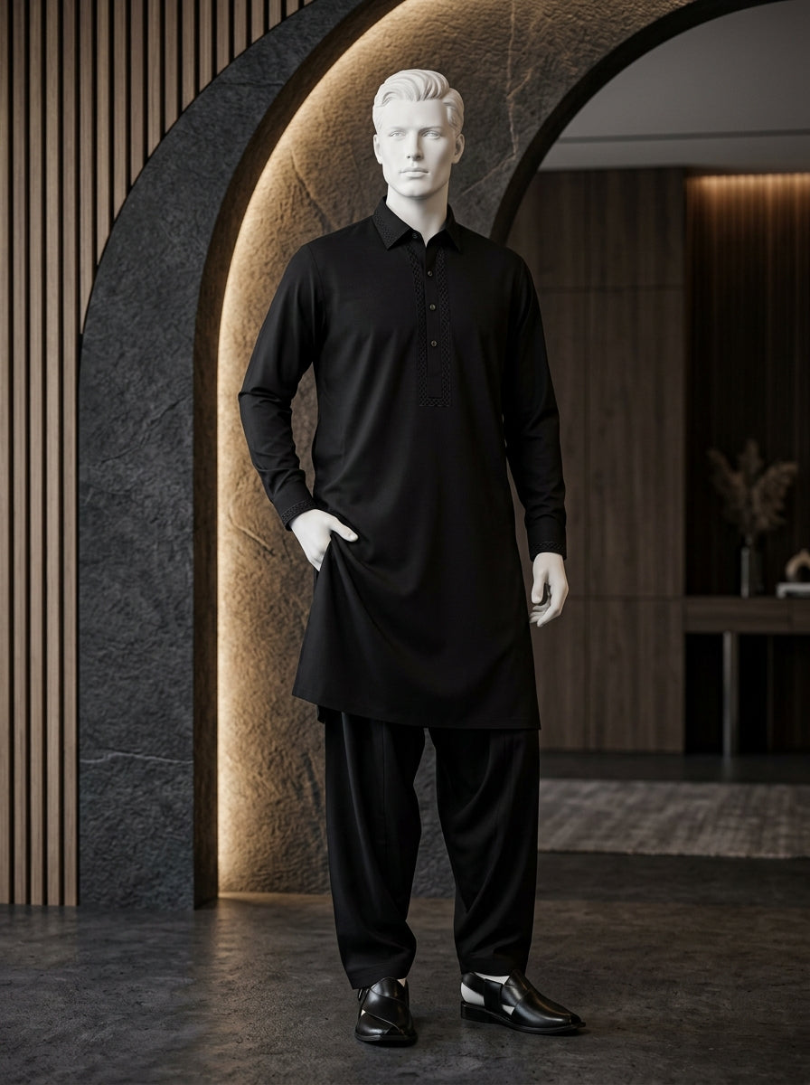 IKHWAN Men's Luxury Summer Collection 2026 – Black