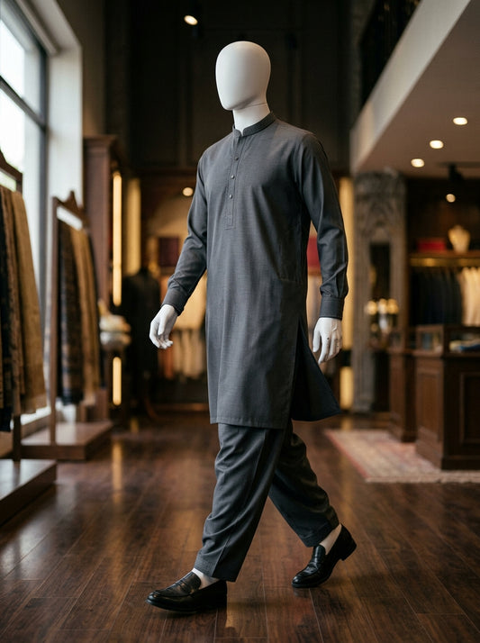 IKHWAN Men's Luxury Summer Collection 2026 – Dark Grey