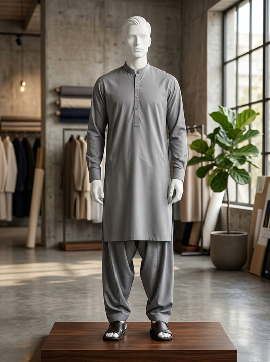 IKHWAN Men's Luxury Summer Collection 2026 – Mid Grey