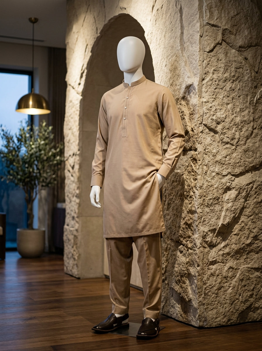IKHWAN Men's Luxury Summer Collection 2026 – Almond