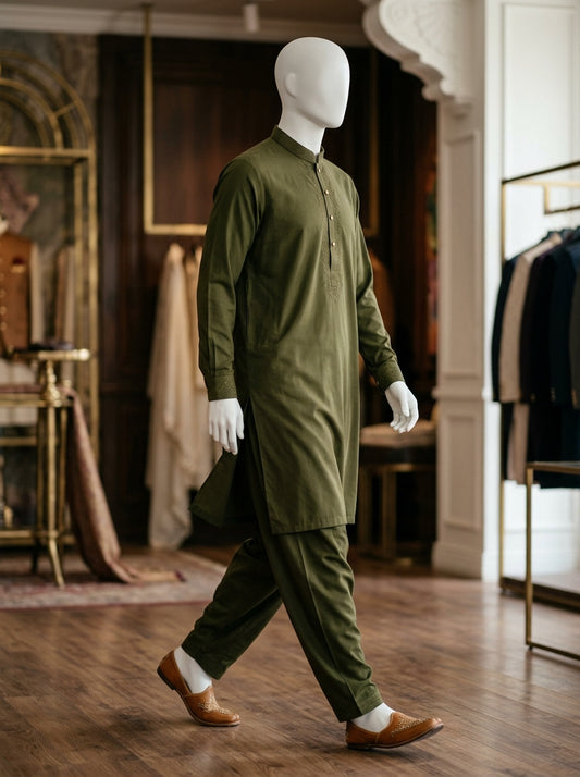 IKHWAN Men's Luxury Summer Collection 2026 – Mehndi
