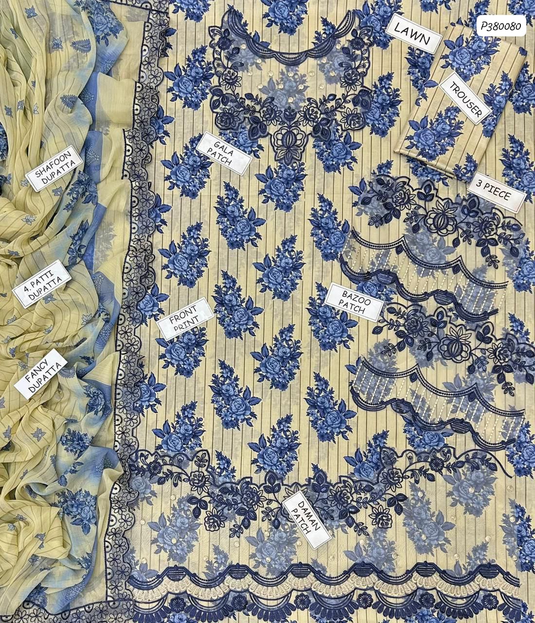 Premium Digital Printed Lawn 3-Piece Suit with Embroidered Chiffon Dupatta | Most Demanding Edition | Summer Collection 2026