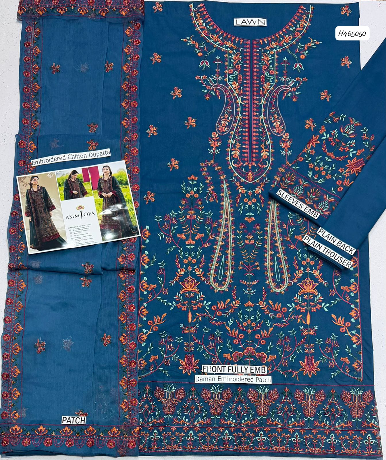Summer Lawn Collection 2026 | Premium Embroidered 3-Piece Lawn Suit with Chiffon Dupatta | Most Hit Design