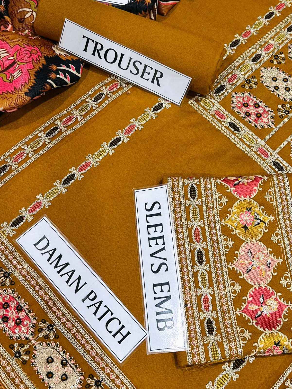 Ikhwan Replica – Premium Air-Jet Dhanak 3-Piece Heavy Sequence Embroidered Suit with Digital Pashmina Wool Shawl | Winter Collection 2025