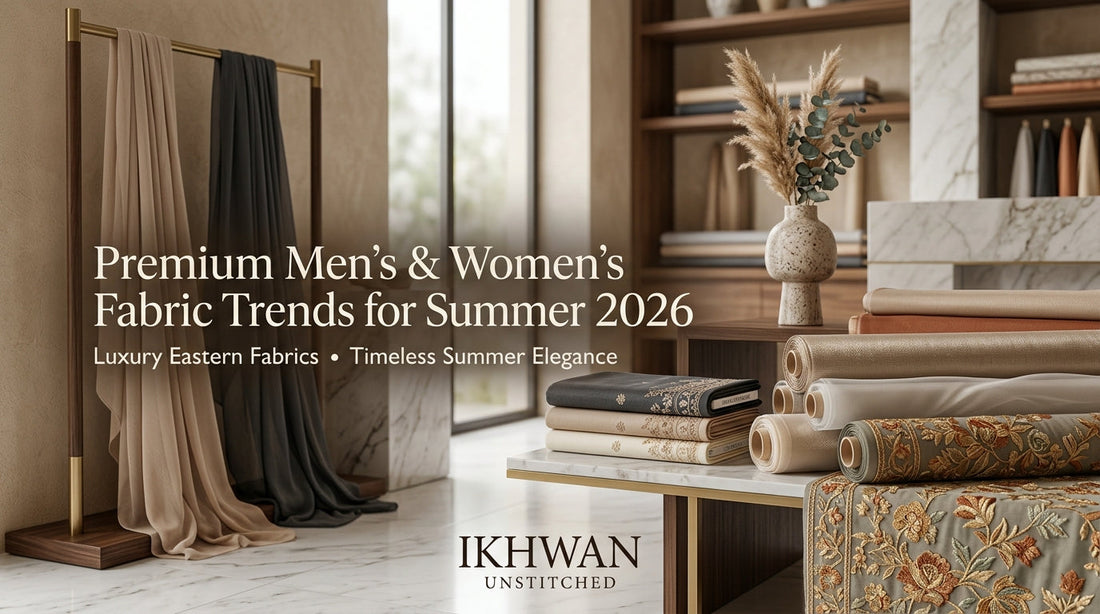 Summer 2026 Fabric Trends Pakistan | Premium Unstitched Fabrics – Ikhwan Unstitched