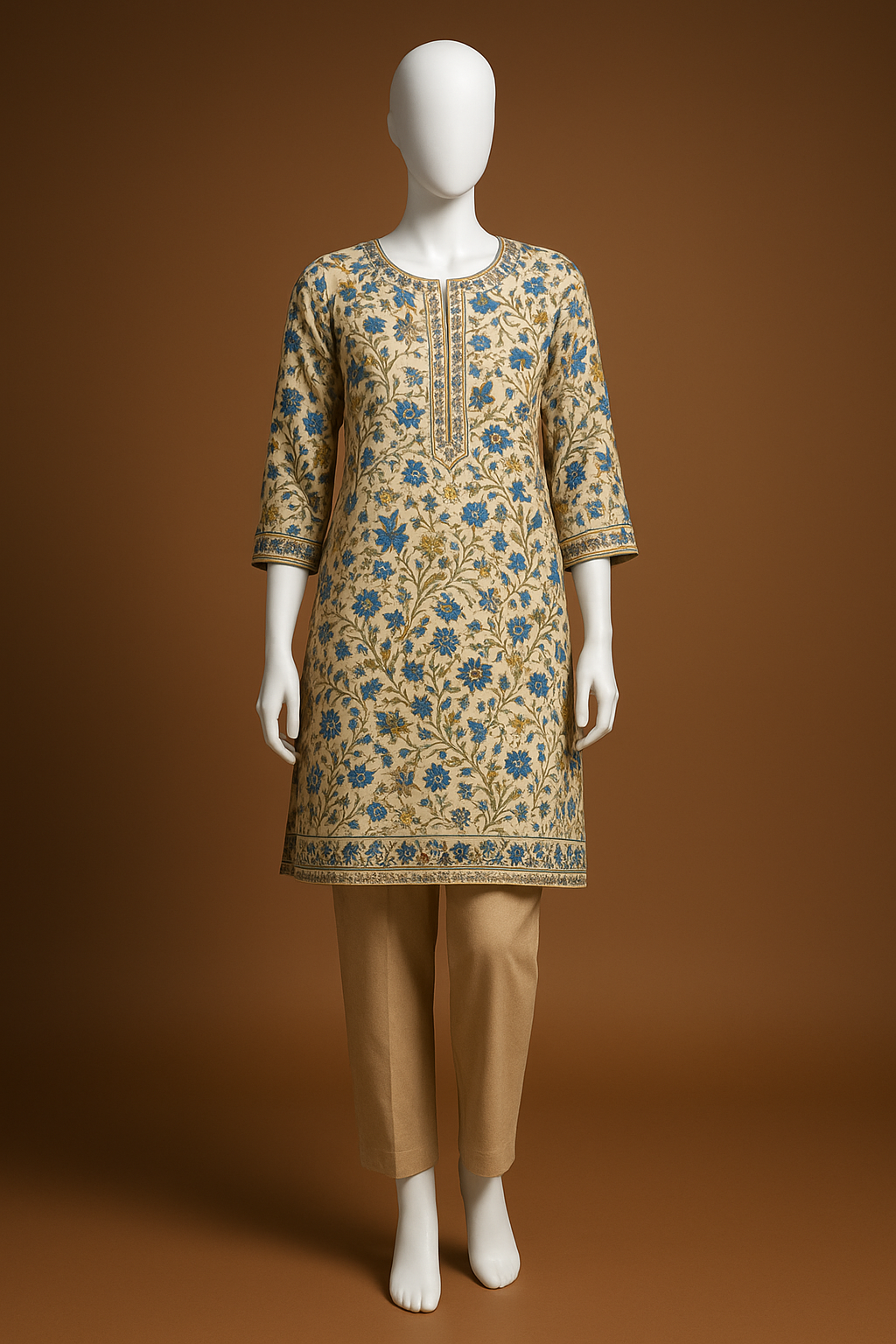 Printed Khaddar 2PC - Ikhwan Unstitched