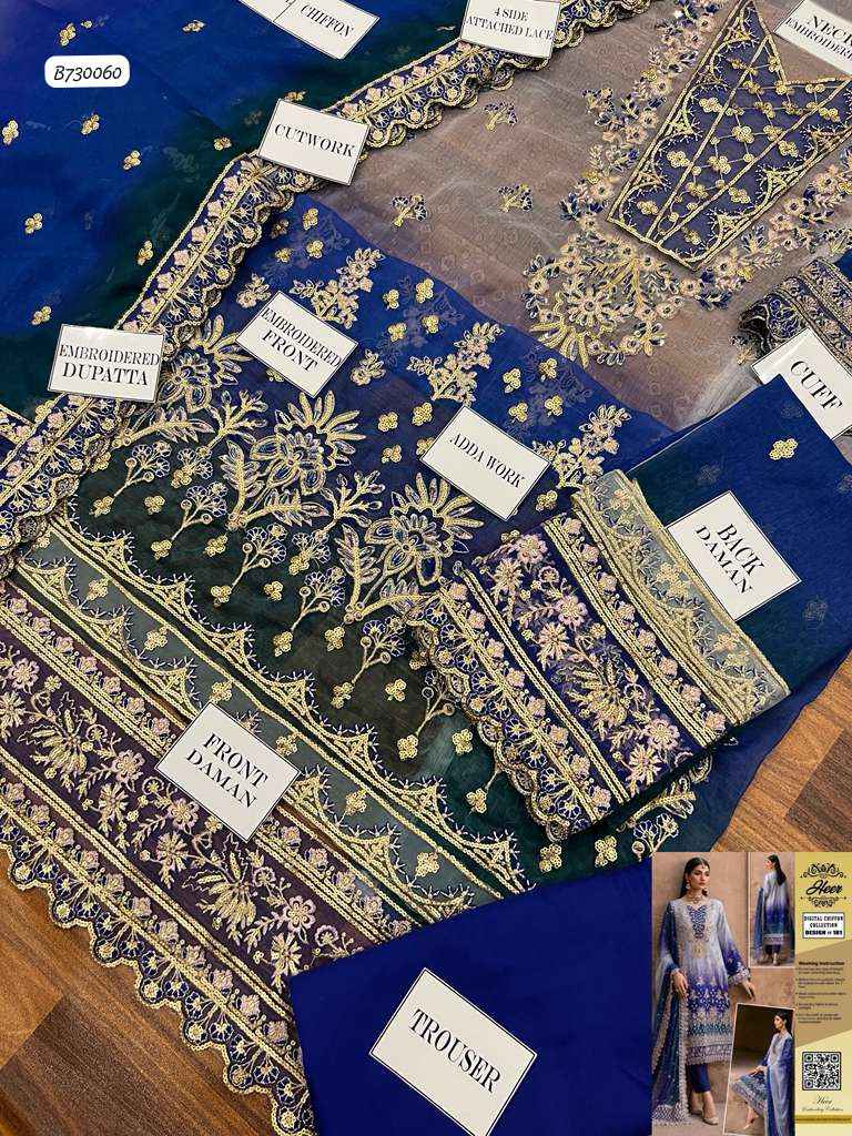 Ikhwan Replica Masterpiece – Digital Chunri Chiffon Bridal 3-Piece (2025 Collection)