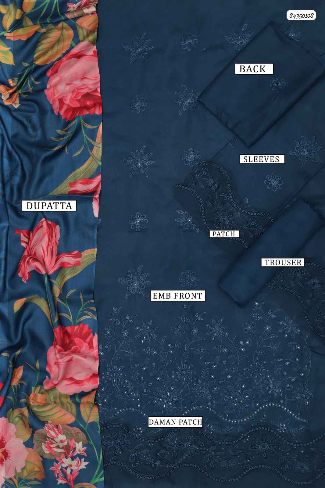 Dhanak Hit Codes | Premium Multi-Head & Boring Embroidered 3-Piece Suit with Digital Printed Wool Shawl (Ikhwan New Arrivals – November Drop 1)