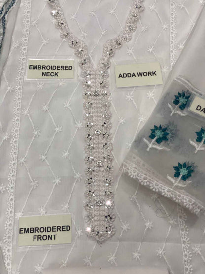 Ikhwan Unstitched – Luxury Chiffon 3-Piece Embroidered Suit with Adda Work & 4-Side Border Dupatta | November Drop 1