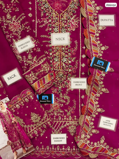 Ikhwan Unstitched – Most Hit Design | Semi Pure Chiffon 3-Piece Suit | Heavy Embroidered Sequins | November Drop 2 – Winter 2025