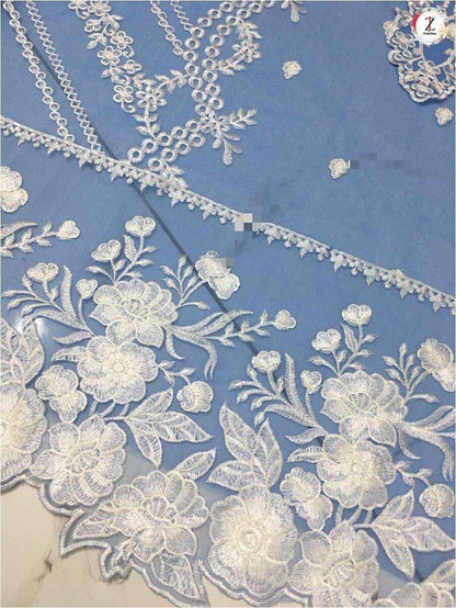 Luxury Thread & Sequins Embroidered Organza 3-Piece Suit | Ikhwan New Arrivals – November Drop 1