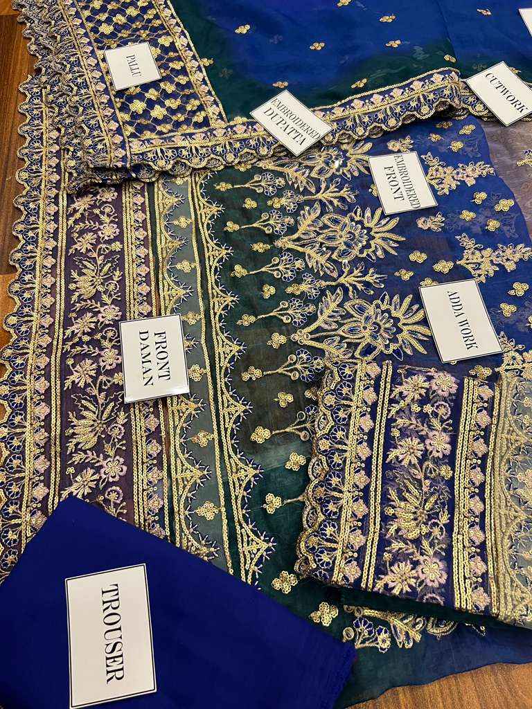 Ikhwan Replica Masterpiece – Digital Chunri Chiffon Bridal 3-Piece (2025 Collection)