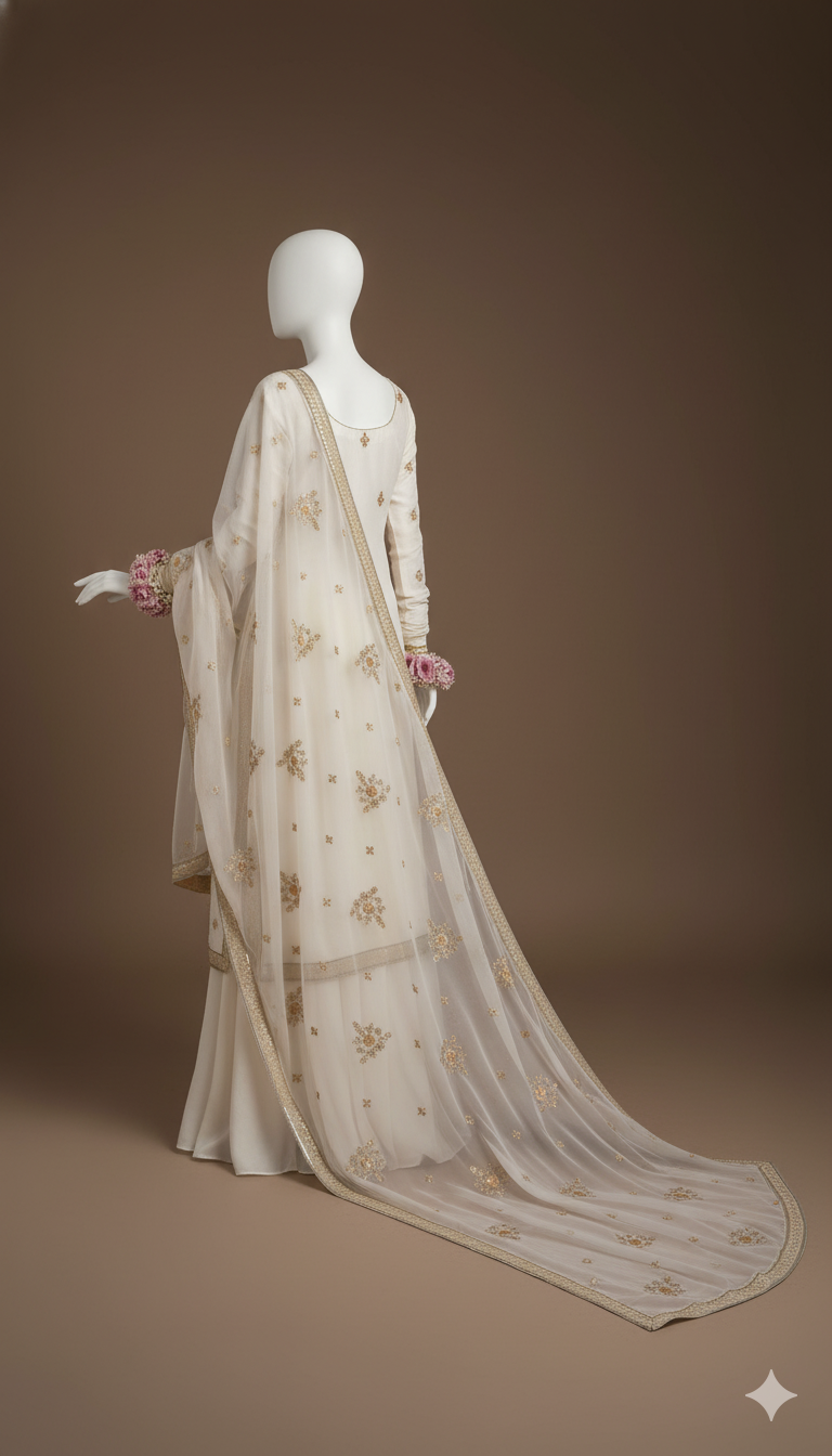 Luxury Chiffon 3-Piece Embroidered Suit with Adda Work & Heavy Border Dupatta | Ikhwan New Arrivals – November Drop 1