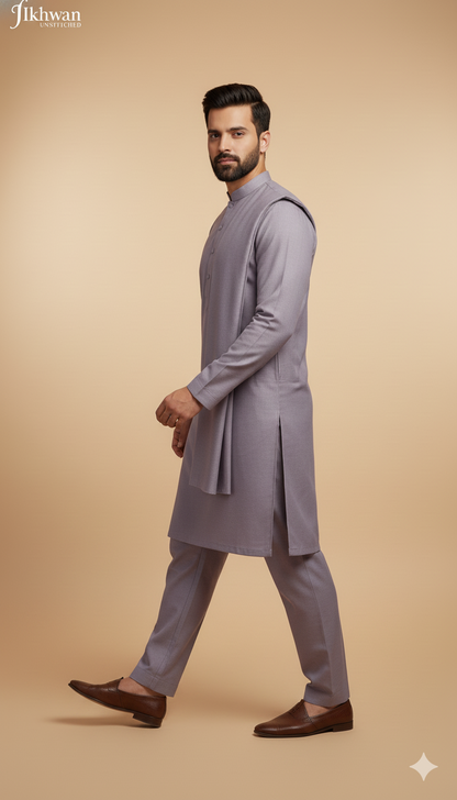 Ikhwan Wash N Wear Collection – Premium Quality Fabric | Light Purple Color