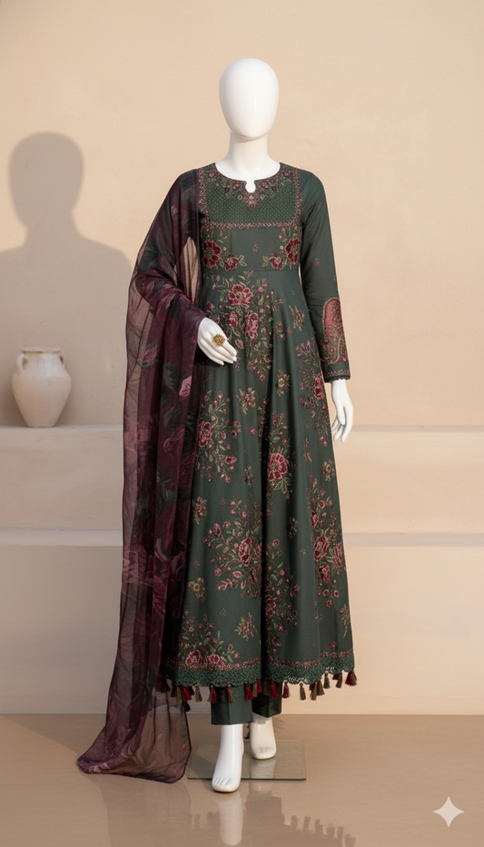 Khaddar Winter Elegance – Luxury Digital Printed 3-Piece Suit | Ikhwan New Arrivals – November Drop 1