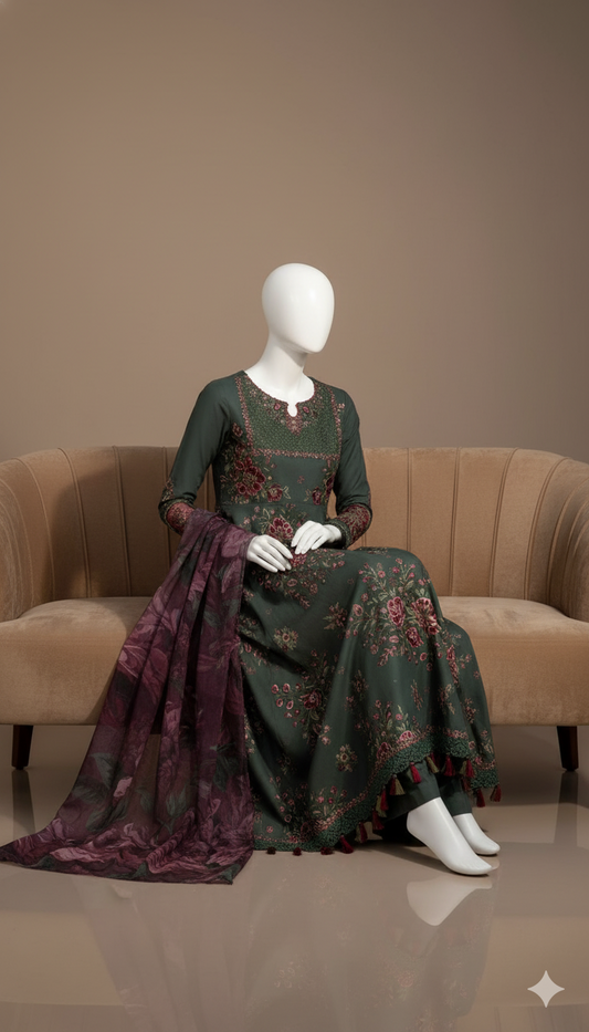 Khaddar Winter Elegance – Luxury Digital Printed 3-Piece Suit | Ikhwan New Arrivals – November Drop 1