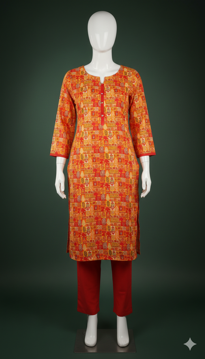 Premium Linen 2PC Salwar Kameez – Elegant Winter Wear by Ikhwan Unstitched