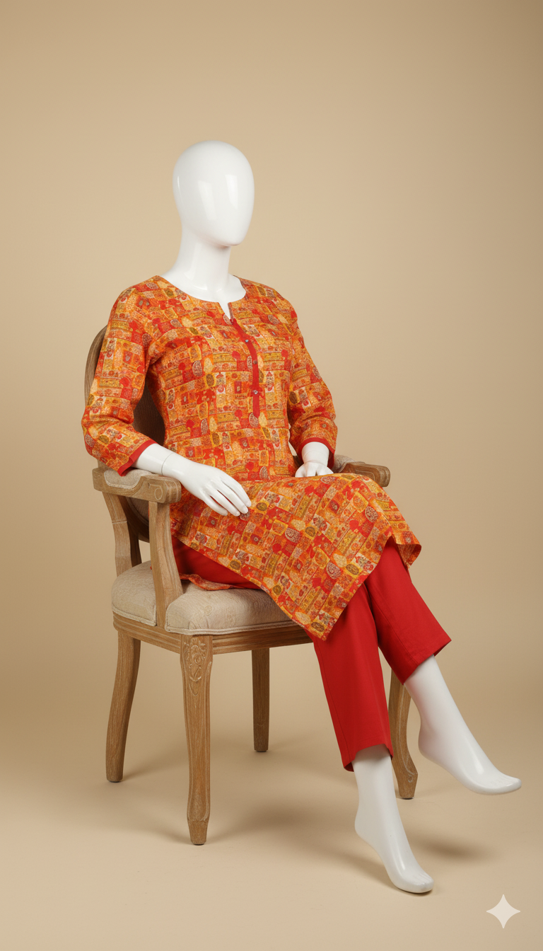 Premium Linen 2PC Salwar Kameez – Elegant Winter Wear by Ikhwan Unstitched