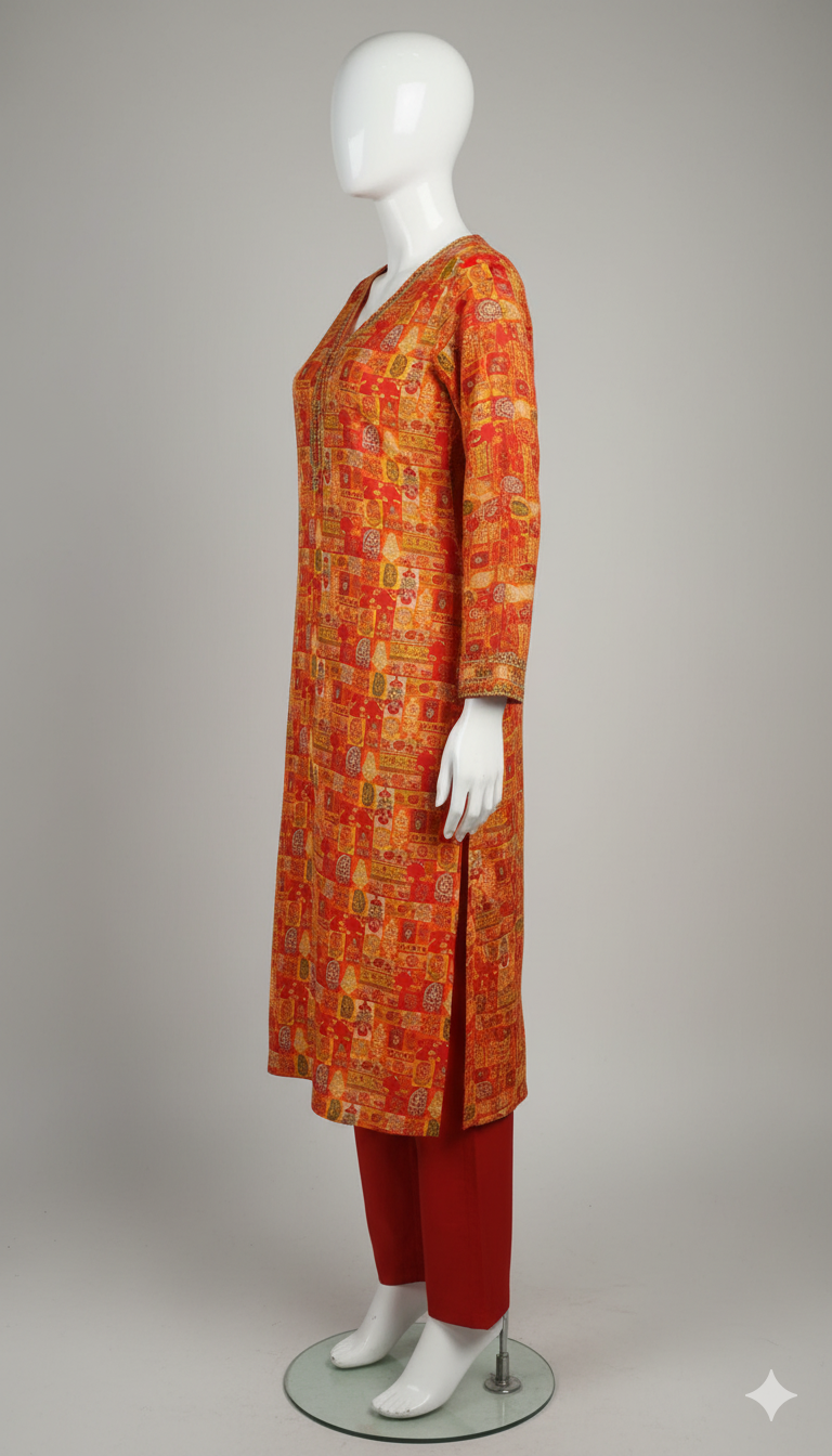 Premium Linen 2PC Salwar Kameez – Elegant Winter Wear by Ikhwan Unstitched