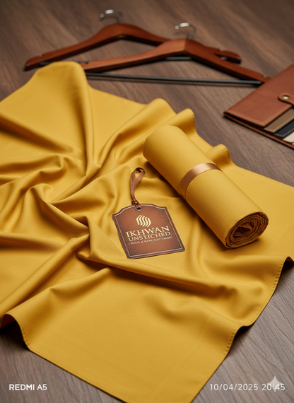 Ikhwan Unstitched – Light Orange Premium Wash & Wear Suit