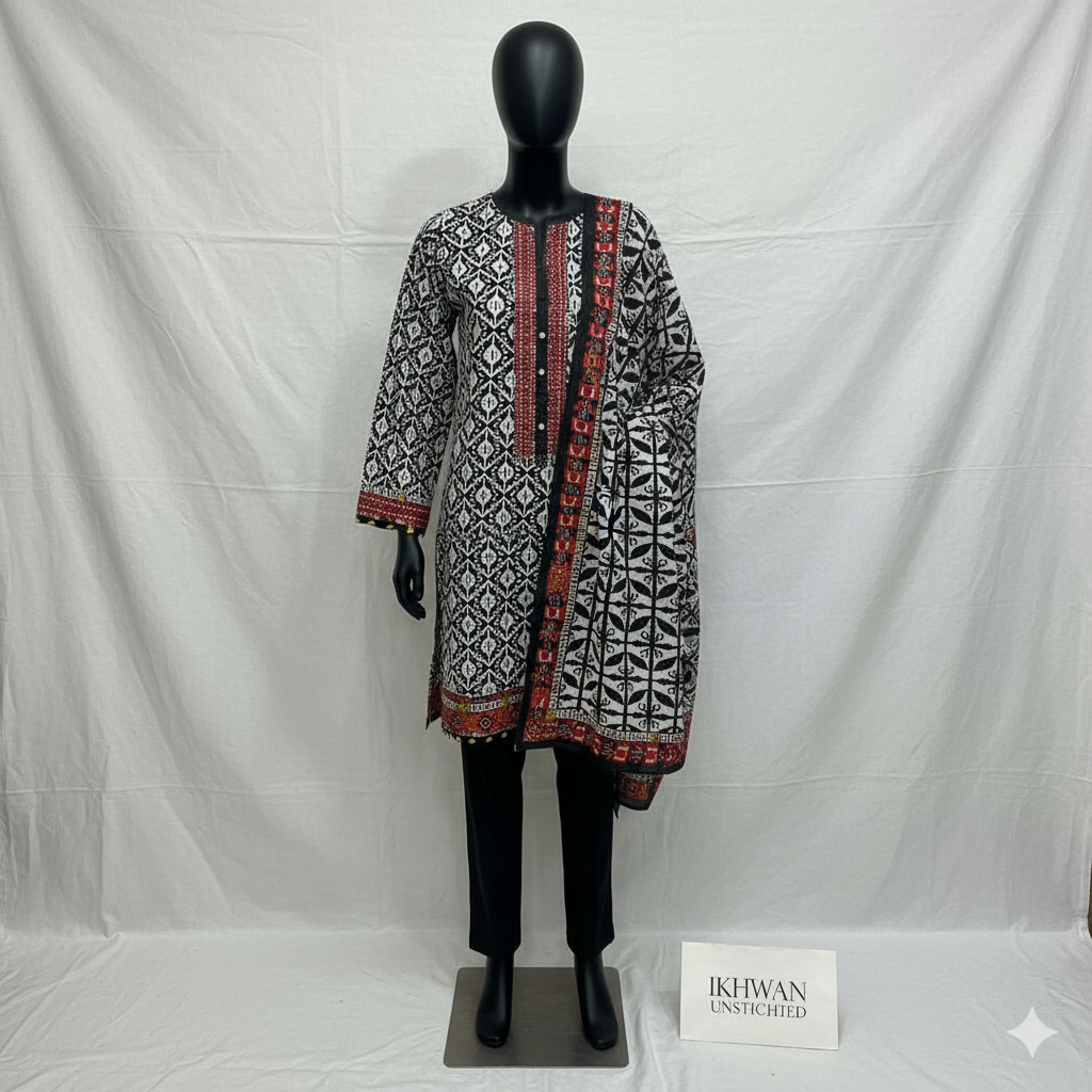 Winter 2025 Airjet Karandi Digital Print Suit – Pure Karandi Collection