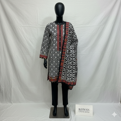 Winter 2025 Airjet Karandi Digital Print Suit – Pure Karandi Collection