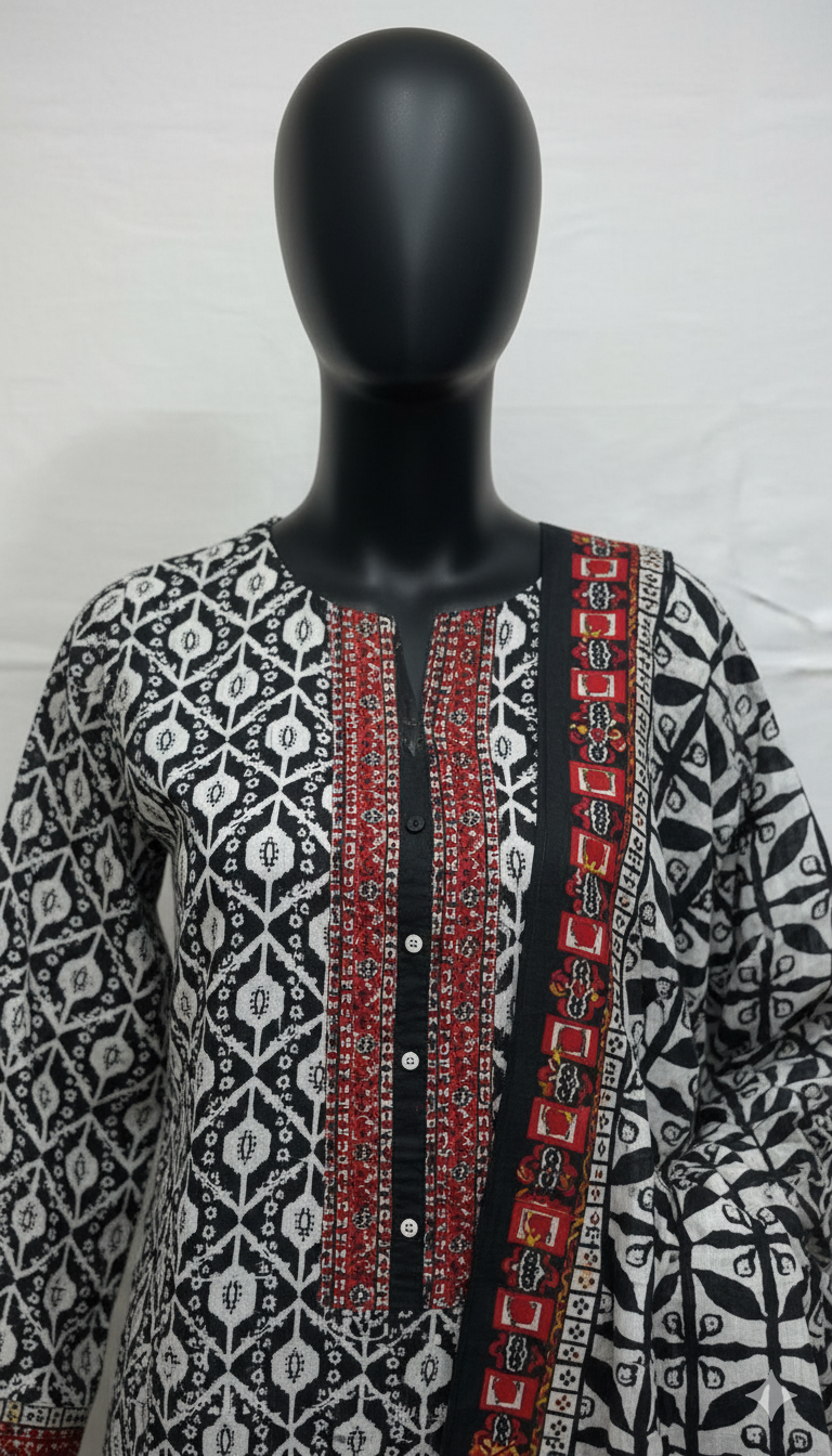 Winter 2025 Airjet Karandi Digital Print Suit – Pure Karandi Collection