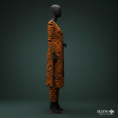 Winter 2025 Designer Airjet Karandi Digital Print Suit – Pure Karandi Luxury Edition