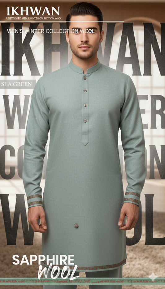 Men’s Premium Sapphire Wool Collection 2025 – 100% Pure Super Luxury Wool Fabric | Original Inlay, Stamp & Bag Included