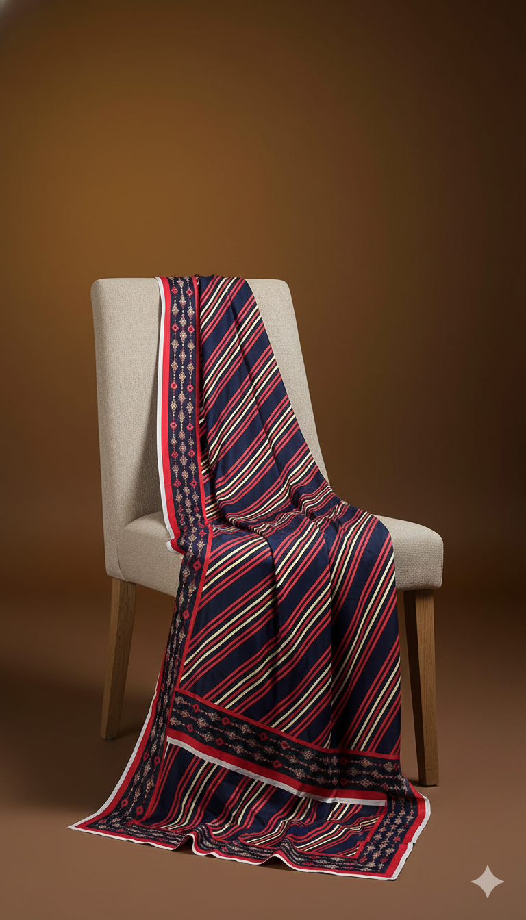 Alkaram Doria Linen 3-Piece Suit – Midnight Bloom (Winter Edition)