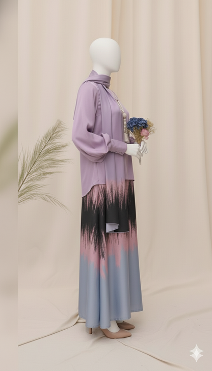 Ikhwan Replica – Luxury Digital Print Silk 3PCS Unstitched Suit