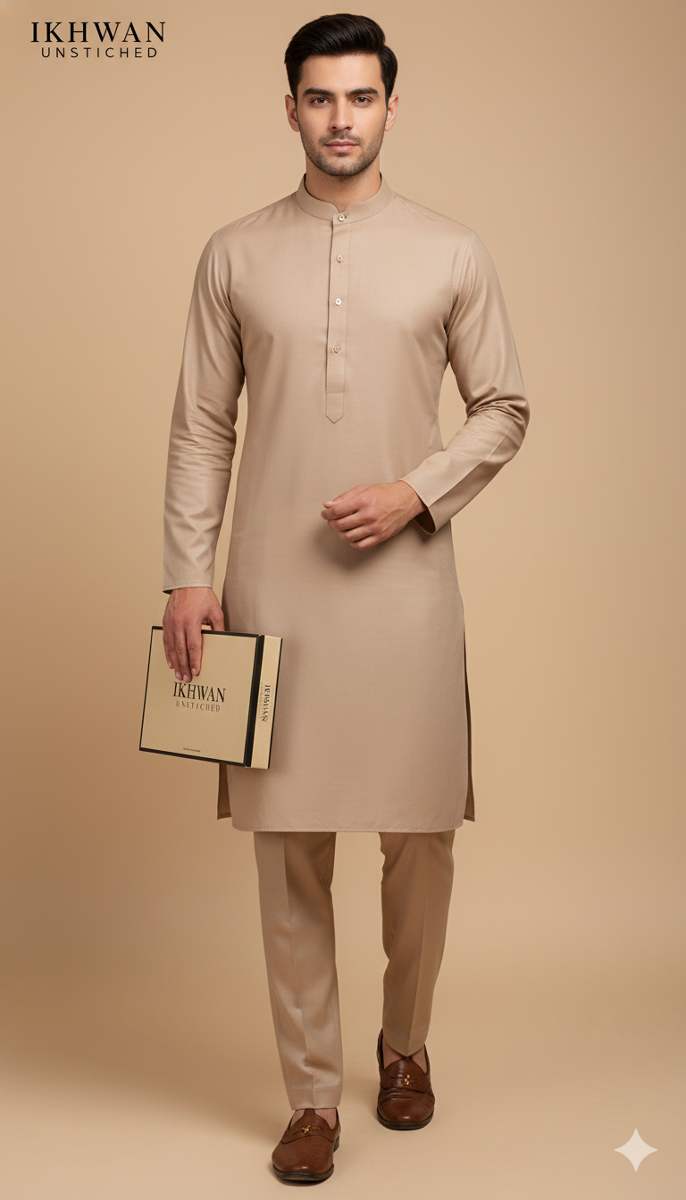 Wash & Wear Suit – Premium Ready-to-Stitch Fabric (4 Meters) | Gents Four Season Collection | 100% Guaranteed Fabric