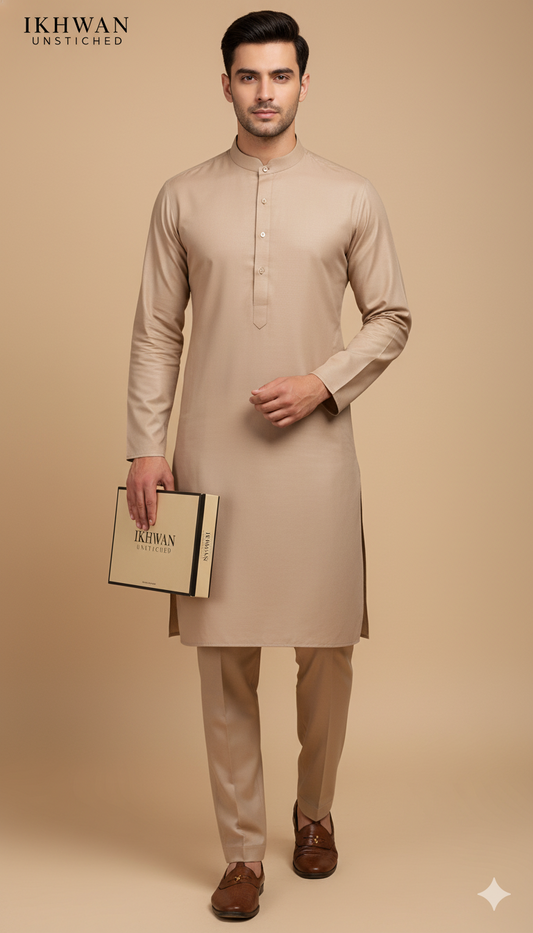 Wash & Wear Suit – Premium Ready-to-Stitch Fabric (4 Meters) | Gents Four Season Collection | 100% Guaranteed Fabric