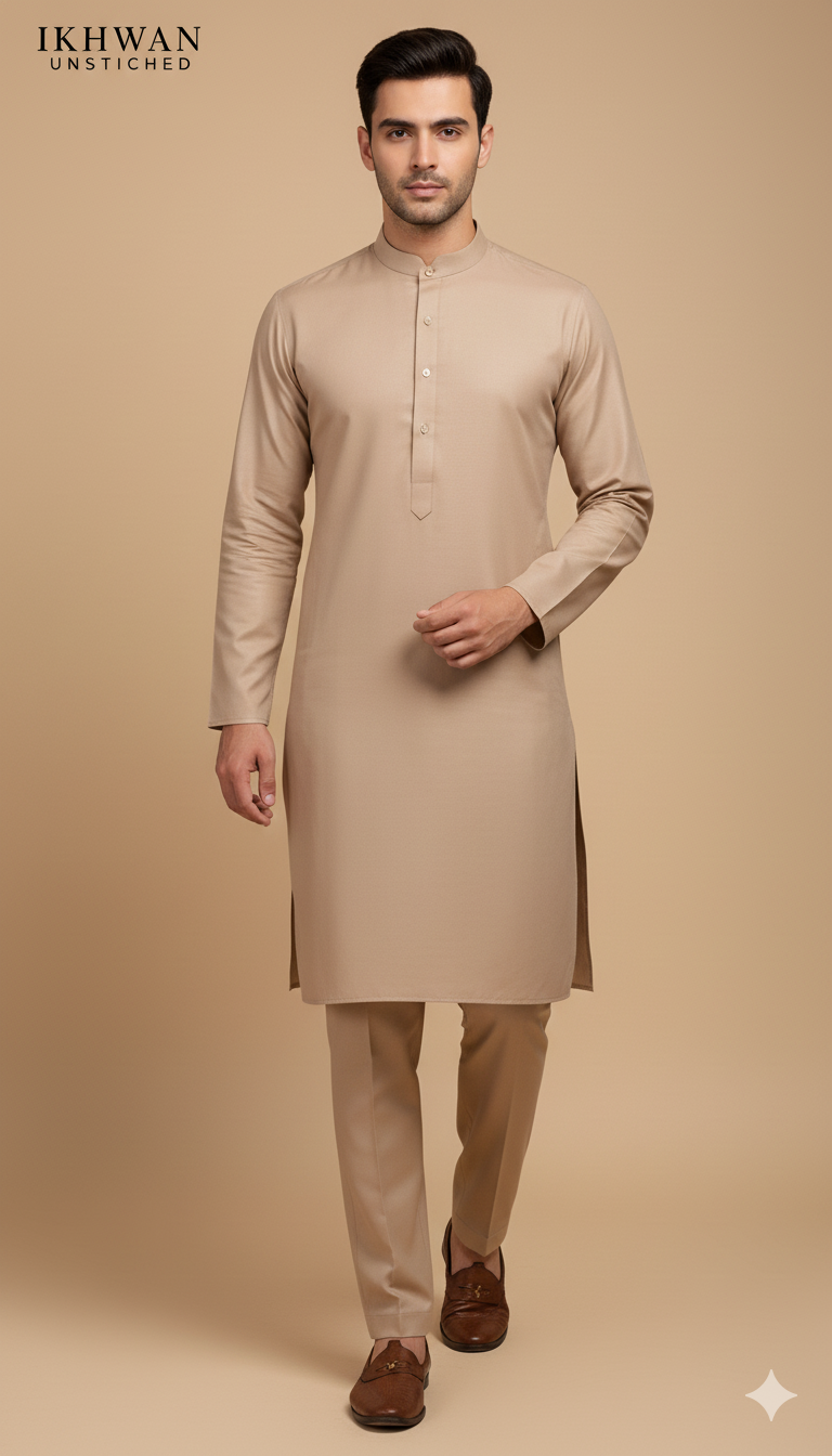 Wash & Wear Suit – Premium Ready-to-Stitch Fabric (4 Meters) | Gents Four Season Collection | 100% Guaranteed Fabric