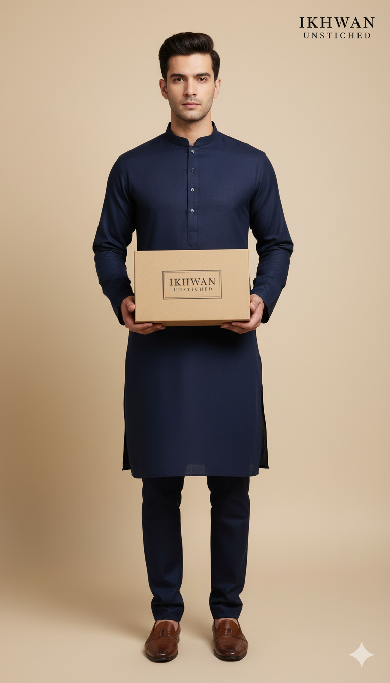 Premium Merino Wool Blend Fabric (4 Meters) | Winter Wear with Liquid Ammonia Finish