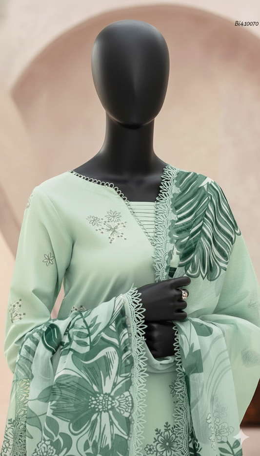 Ikhwan Unstitched – Farasha 5115 Premium Dhanak Embroidered Winter Suit