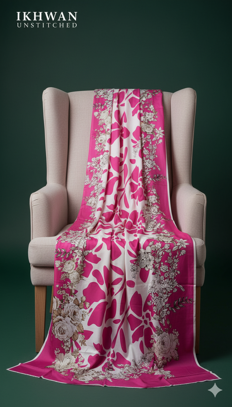 Alkaram Doria Linen 3-Piece Suit – Blush Serenity (Winter Edition)