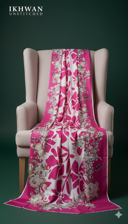 Alkaram Doria Linen 3-Piece Suit – Blush Serenity (Winter Edition)