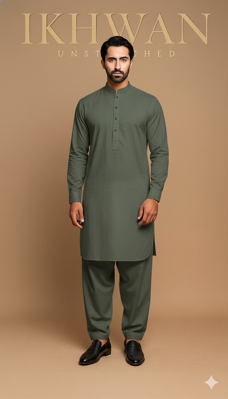 Pasha New – Classic Khaddar By IKHWAN UNSTITCHED - Unstitched 7 Meters | Premium Winter Fabric Collection