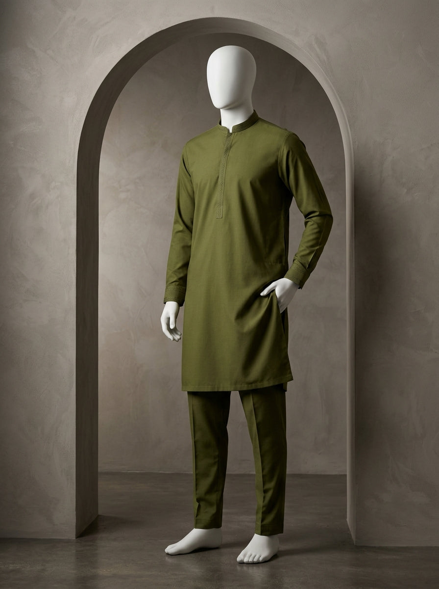 IKHWAN Men's Luxury Summer Collection 2026 – Mehndi