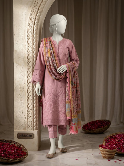 Premium Lawn 3-Piece Embroidered Suit with Digital Printed Monar Slub Dupatta | Summer Lawn Collection 2026