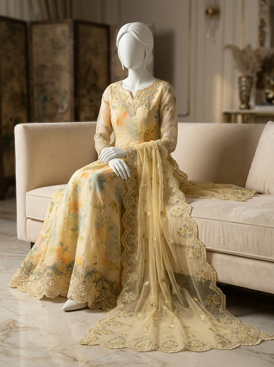 Digital Printed Lawn 3-Piece Suit with Ready-to-Wear Chiffon Dupatta | Most Demanding Edition | Summer Collection 2026