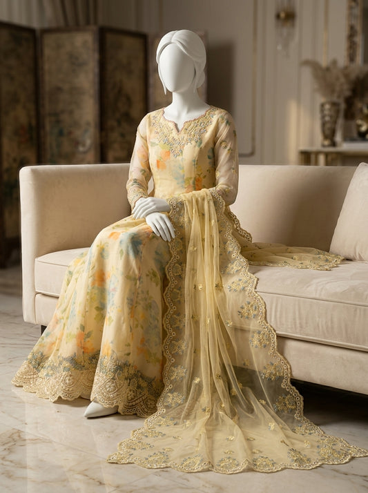 Digital Printed Lawn 3-Piece Suit with Ready-to-Wear Chiffon Dupatta | Most Demanding Edition | Summer Collection 2026