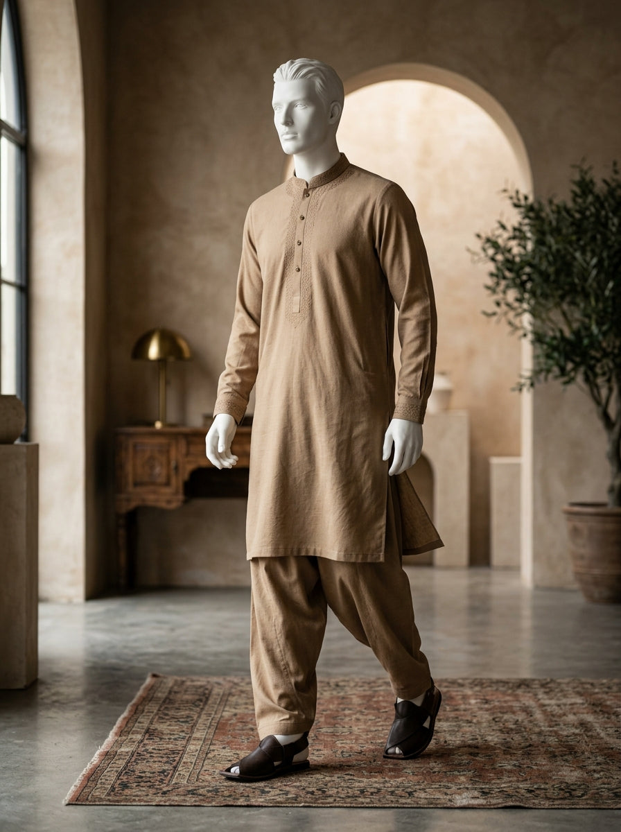 IKHWAN Men's Luxury Summer Collection 2026 – Almond