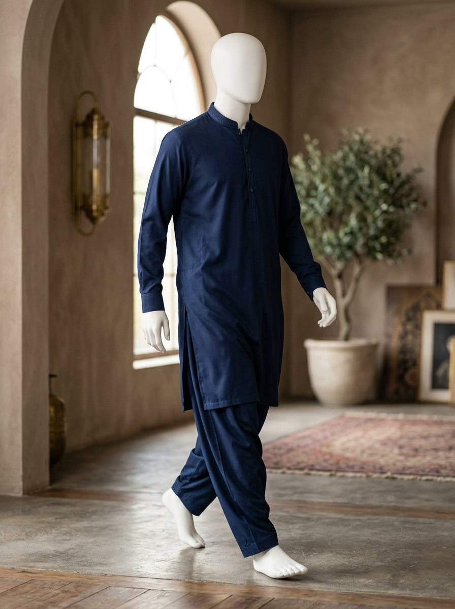 IKHWAN Men's Luxury Summer Collection 2026 – Navy Blue