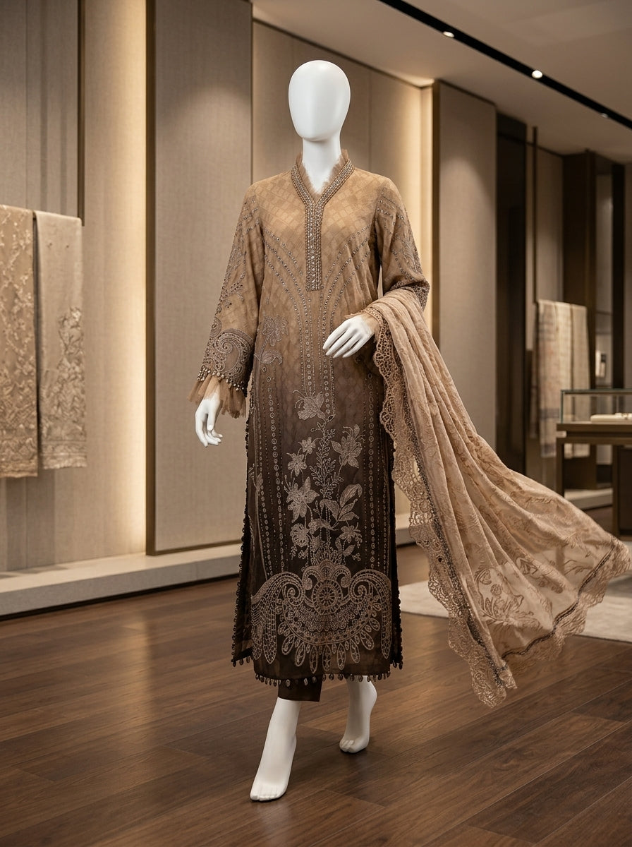 Embroidered Sequin Lawn