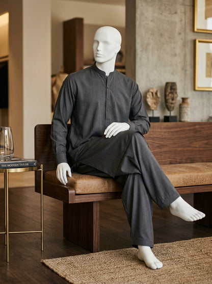 IKHWAN Men's Luxury Summer Collection 2026 – Dark Grey